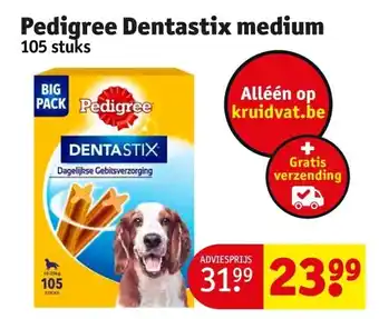 Kruidvat Pedigree Dentastix medium aanbieding