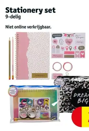 Kruidvat Stationery set aanbieding