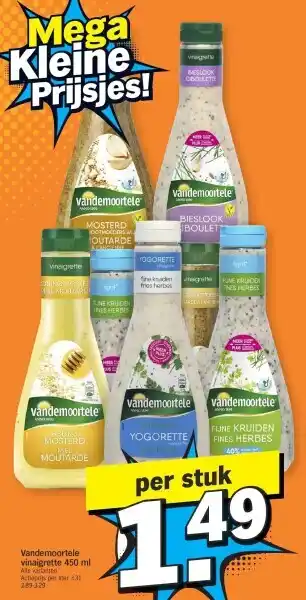 Vandemoortele vinaigrette 450 ml