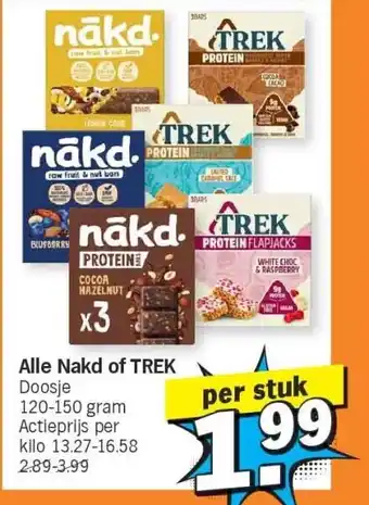 Albert Heijn Alle Nakd of TREK aanbieding