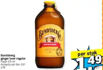 Albert Heijn Bundaberg ginger beer regular aanbieding