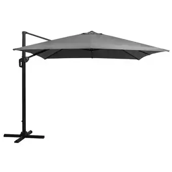 Leen Bakker Zweefparasol Nancy - antraciet - 300x300 cm aanbieding