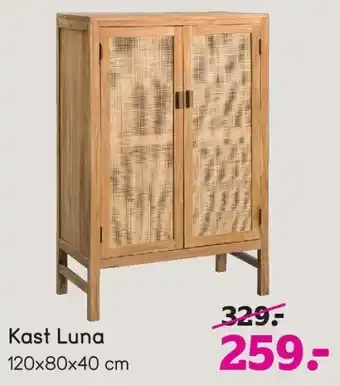 Leen Bakker Kast Luna aanbieding