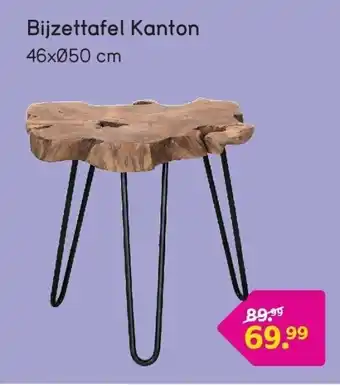 Leen Bakker Bijzettafel Kanton aanbieding