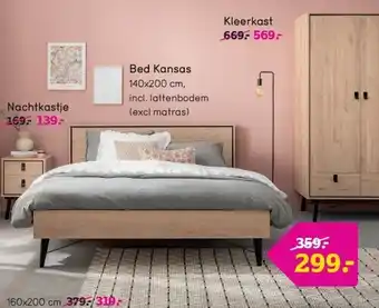 Leen Bakker Bed Kansas aanbieding