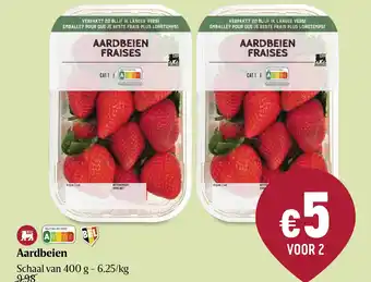 Delhaize Aardbeien 400g aanbieding
