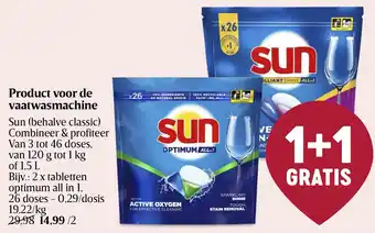 Delhaize Sun Product voor de vaatwasmachine aanbieding