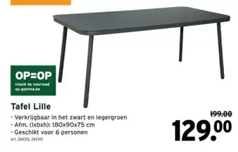 GAMMA Tafel Lille aanbieding