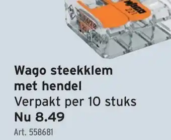 GAMMA Wago steekklem met hendel aanbieding