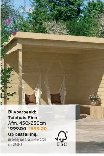 GAMMA Tuinhuis Finn aanbieding