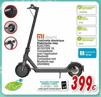 Cora Xiaomi trottinette électrique elektrische step electric scooter 1s aanbieding