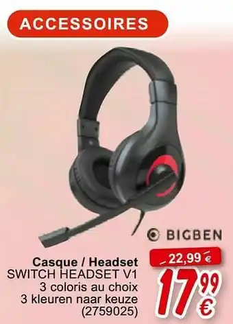 Cora Casque - headset switch headset v1 aanbieding