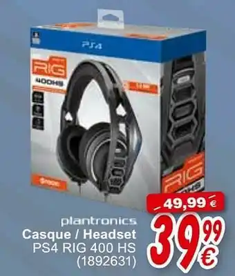 Cora Casque - headset ps4 rig 400 hs aanbieding