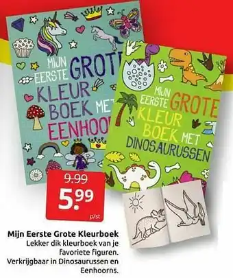 Boekenvoordeel Mijn eerste grote kleurboek aanbieding