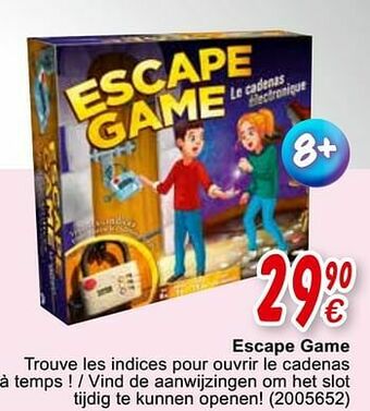 Cora Escape game aanbieding