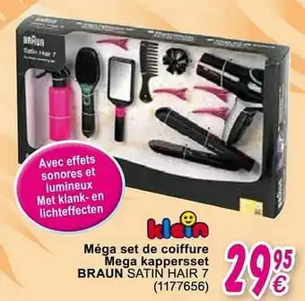 Cora Méga set de coiffure mega kappersset braun satin hair 7 aanbieding