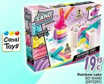 Cora Rainbow cake so sand aanbieding