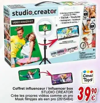 Cora Coffret influenceur - influencer box studio creator aanbieding