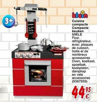 Cora Cuisine compacte compacte keuken miele aanbieding