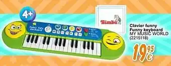 Cora Clavier funny funny keyboard my music world aanbieding