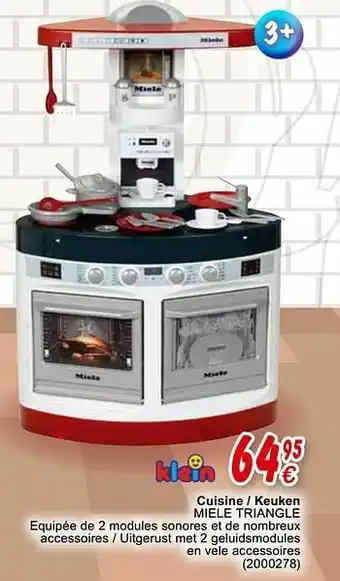 Cora Cuisine - keuken miele triangle aanbieding