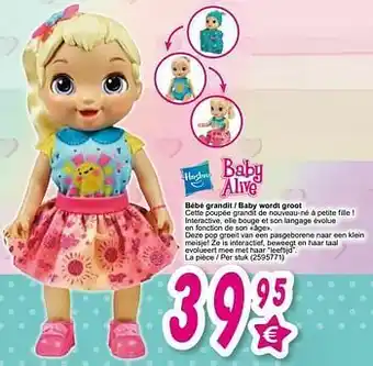 Cora Bébé grandit - baby wordt groot aanbieding