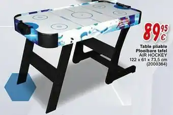 Cora Table pliable plooibare tafel air hockey aanbieding
