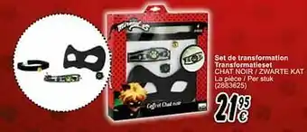 Cora Set de transformation transformatieset chat noir - zwarte kat aanbieding