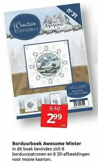 Borduurboek awesome winter