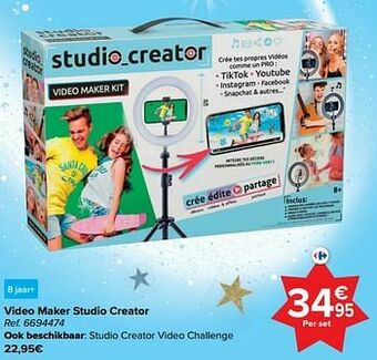 Carrefour Video maker studio creator aanbieding