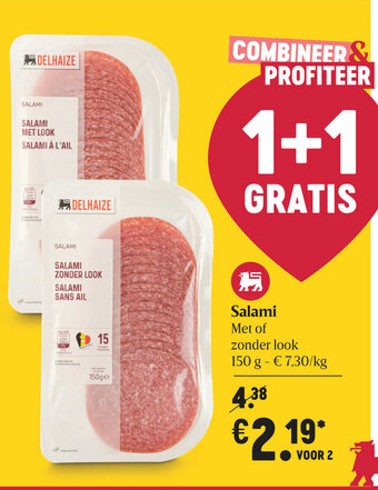 Delhaize Salami aanbieding