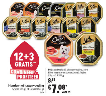 Delhaize Honden- of kattenvoeding aanbieding