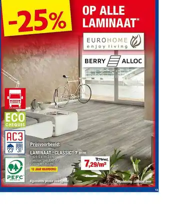 Hubo Laminaat Classic 7mm aanbieding