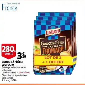 Lustucru Gnocchi a Poeler 3*280g