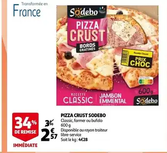 Auchan Sodebo Pizza Crust 600g aanbieding