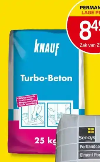 Brico KNAUF TURBO-BETON aanbieding