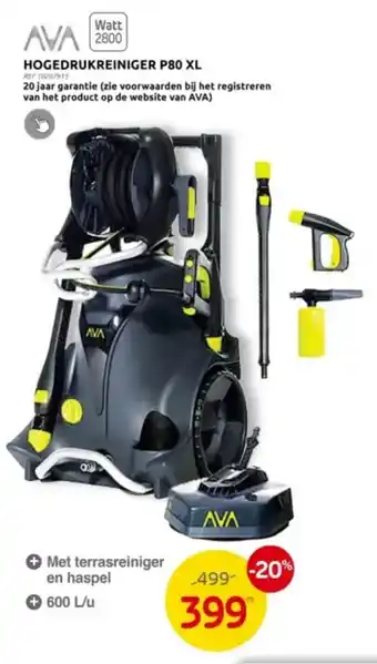 Brico HOGEDRUKREINIGER P80 XL aanbieding