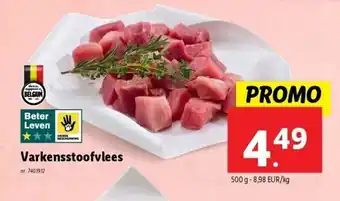 Lidl Varkensstoofvlees aanbieding