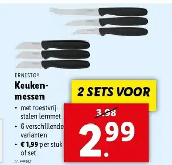Lidl Keukenmessen aanbieding