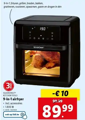 Lidl 9-in-1 airfryer aanbieding