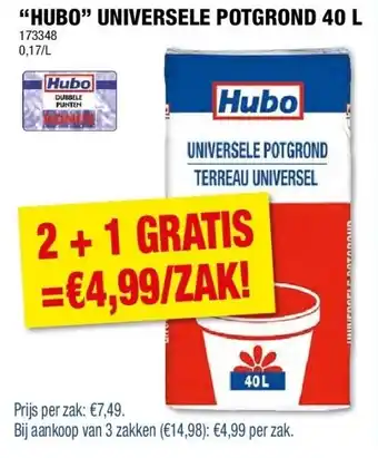 Hubo “HUBO” UNIVERSELE POTGROND 40 L aanbieding