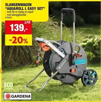 Hubo SLANGENWAGEN “AQUAROLL L EASY SET” aanbieding