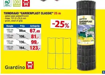 Hubo TUINDRAAD “GARDENPLAST CLASSIC” 25 m aanbieding