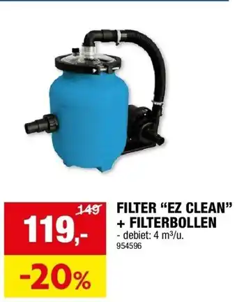 Hubo FILTER “EZ CLEAN” + FILTERBOLLEN aanbieding