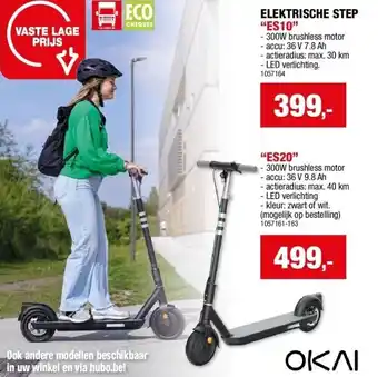 Hubo ELEKTRISCHE STEP “ES10” aanbieding