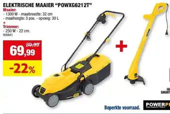 Hubo ELEKTRISCHE MAAIER “POWXG6212T” aanbieding