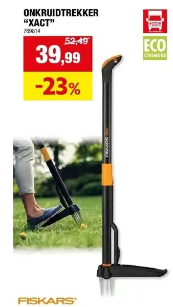 Hubo ONKRUIDTREKKER “XACT” aanbieding