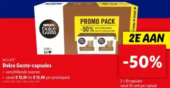 Lidl NESCAFE Dolce Gusto-capsules aanbieding