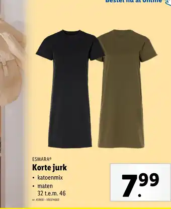 Lidl ESMARA Korte jurk aanbieding