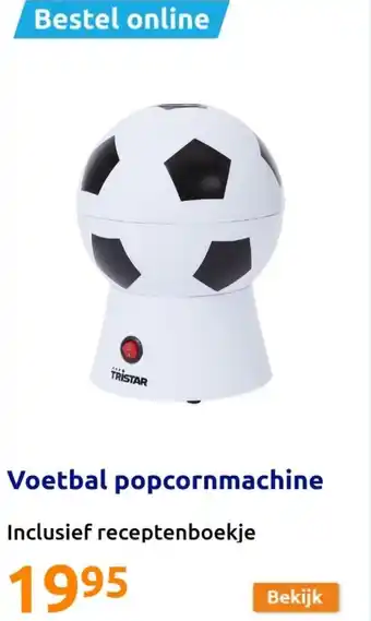 Action Voetbal popcornmachine aanbieding